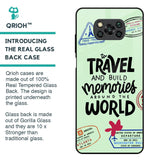 Travel Stamps Glass Case for Poco X3