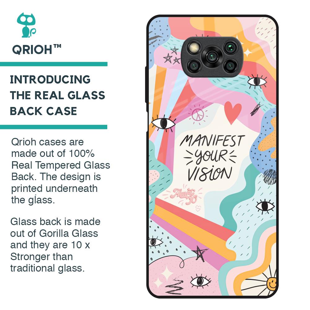 Vision Manifest Glass Case for Poco X3