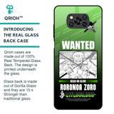 Zoro Wanted Glass Case for Poco X3