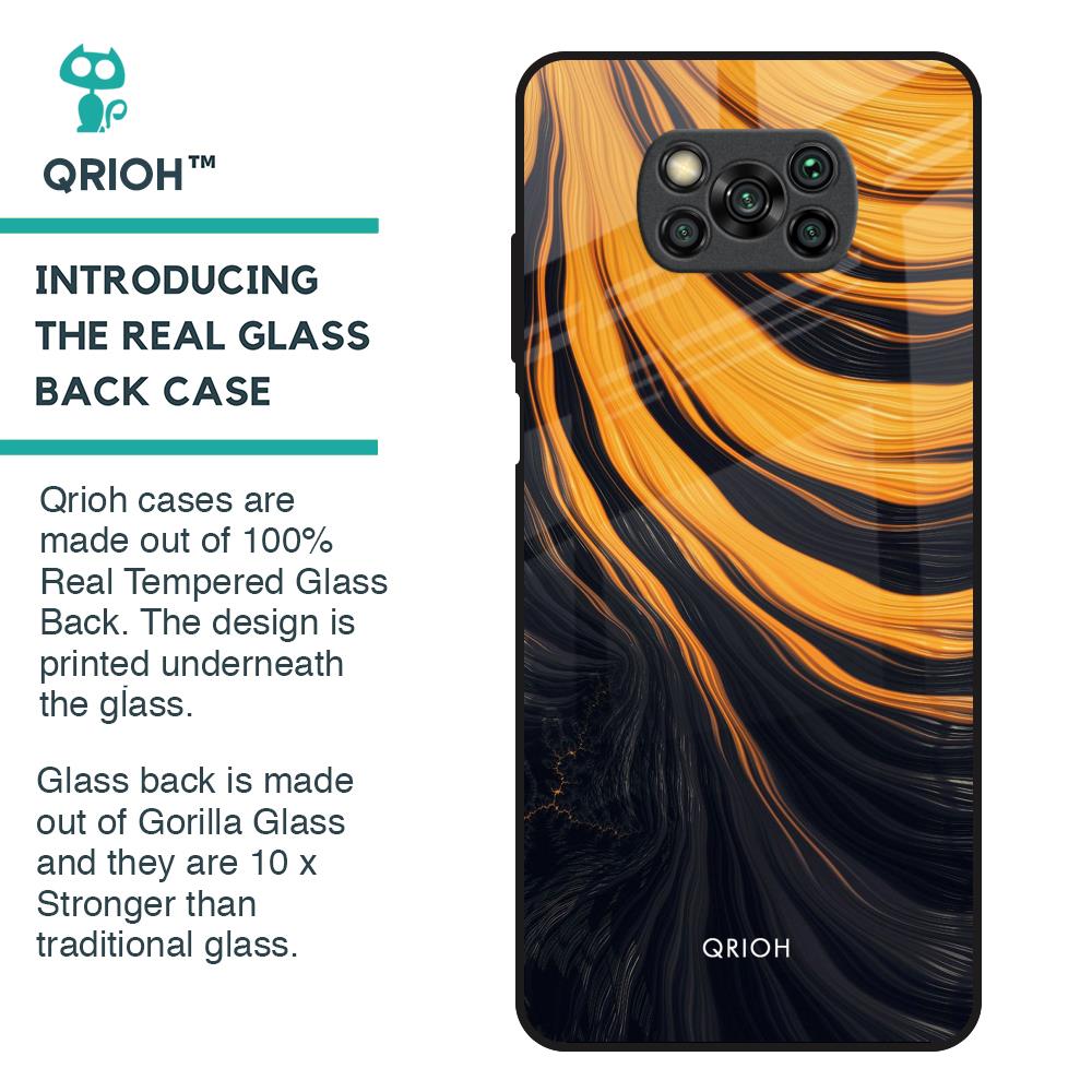 Sunshine Beam Glass Case for Poco X3