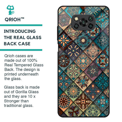 Retro Art Glass Case for Poco X3