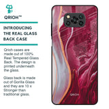 Crimson Ruby Glass Case for Poco X3