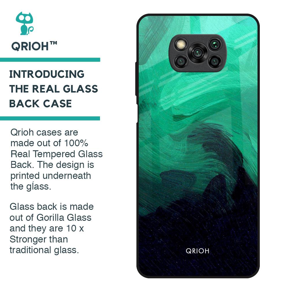 Scarlet Amber Glass Case for Poco X3