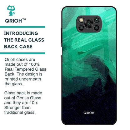 Scarlet Amber Glass Case for Poco X3