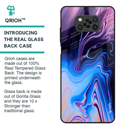 Psychic Texture Glass Case for Poco X3