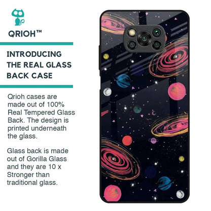 Galaxy In Dream Glass Case For Poco X3