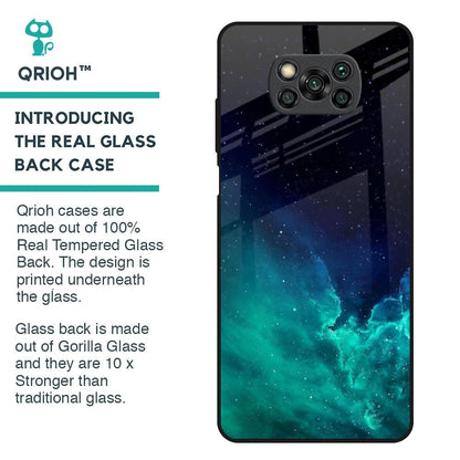 Winter Sky Zone Glass Case For Poco X3