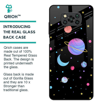 Planet Play Glass Case For Poco X3