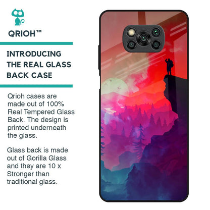 Dream So High Glass Case For Poco X3