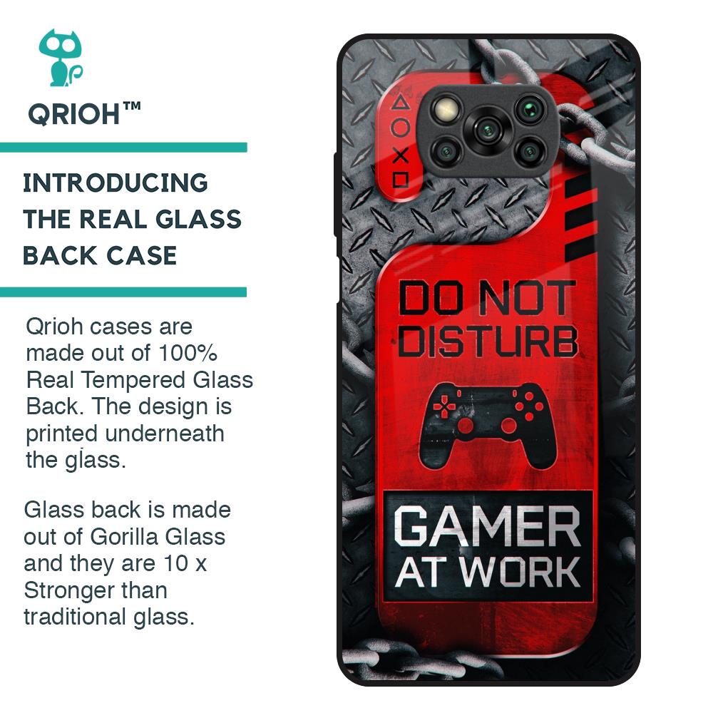 Do No Disturb Glass Case For Poco X3