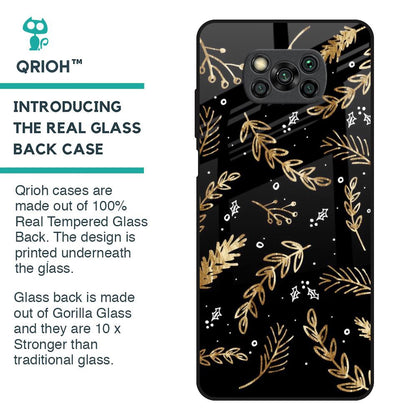 Autumn Leaves Glass Case for Poco X3