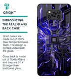 Techno Color Pattern Glass Case For Poco X3