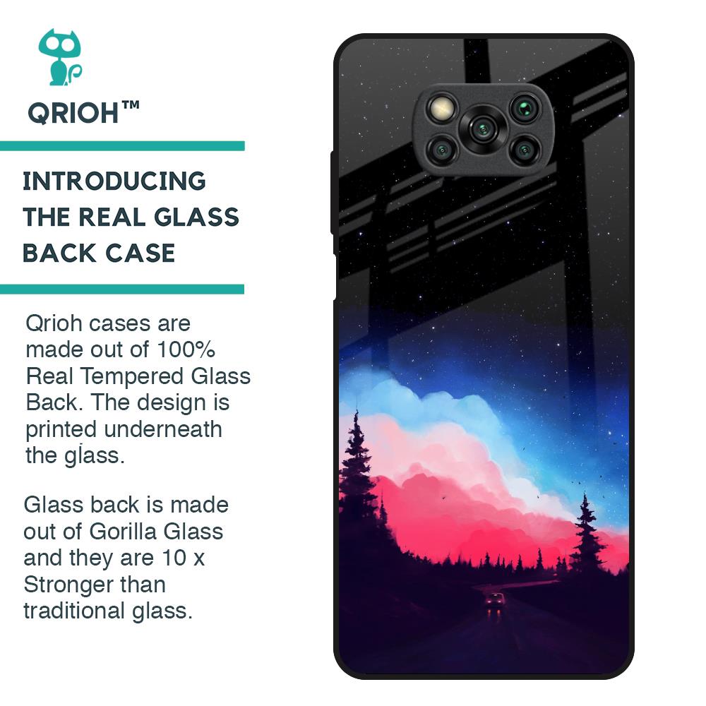 Drive In Dark Glass Case For Poco X3