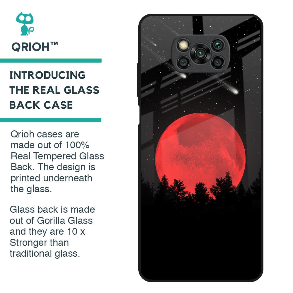 Moonlight Aesthetic Glass Case For Poco X3