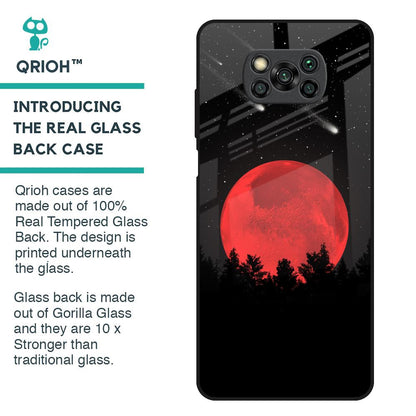Moonlight Aesthetic Glass Case For Poco X3