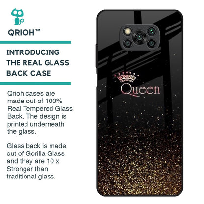 I Am The Queen Glass Case for Poco X3