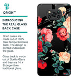 Floral Bunch Glass Case For Poco X3