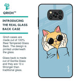Adorable Cute Kitty Glass Case For Poco X3