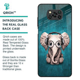 Adorable Baby Elephant Glass Case For Poco X3