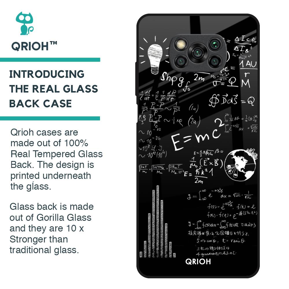 Funny Math Glass Case for Poco X3