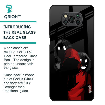 Shadow Character Glass Case for Poco X3