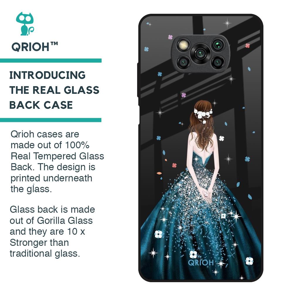 Queen Of Fashion Glass Case for Poco X3