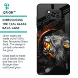 Aggressive Lion Glass Case for Poco X3