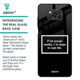 Dope In Life Glass Case for Poco X3