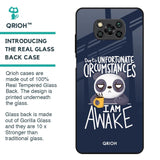 Struggling Panda Glass Case for Poco X3