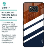 Bold Stripes Glass Case for Poco X3