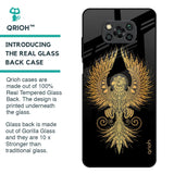 Mythical Phoenix Art Glass Case for Poco X3