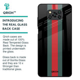 Vertical Stripes Glass Case for Poco X3