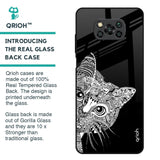 Kitten Mandala Glass Case for Poco X3