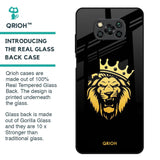 Lion The King Glass Case for Poco X3