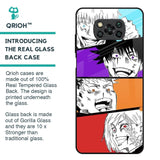 Anime Sketch Glass Case for Poco X3