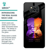 Minimalist Anime Glass Case for Poco X3