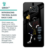 Luffy Line Art Glass Case for Poco X3