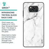 Modern White Marble Glass Case for Poco X3