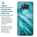 Ocean Marble Glass Case for Poco X3
