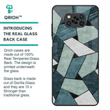 Abstact Tiles Glass Case for Poco X3