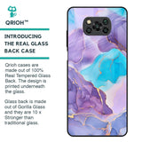 Alcohol ink Marble Glass Case for Poco X3