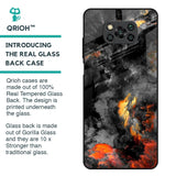 Lava Explode Glass Case for Poco X3