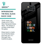 Go Your Own Way Glass Case for Poco X3