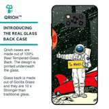 Astronaut on Mars Glass Case for Poco X3