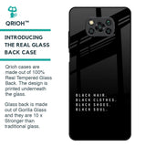 Black Soul Glass Case for Poco X3