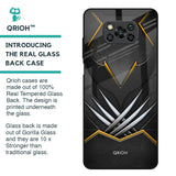 Black Warrior Glass Case for Poco X3