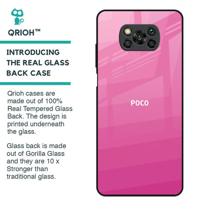 Pink Ribbon Caddy Glass Case for Poco X3