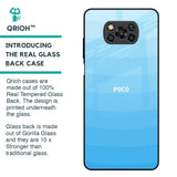 Wavy Blue Pattern Glass Case for Poco X3