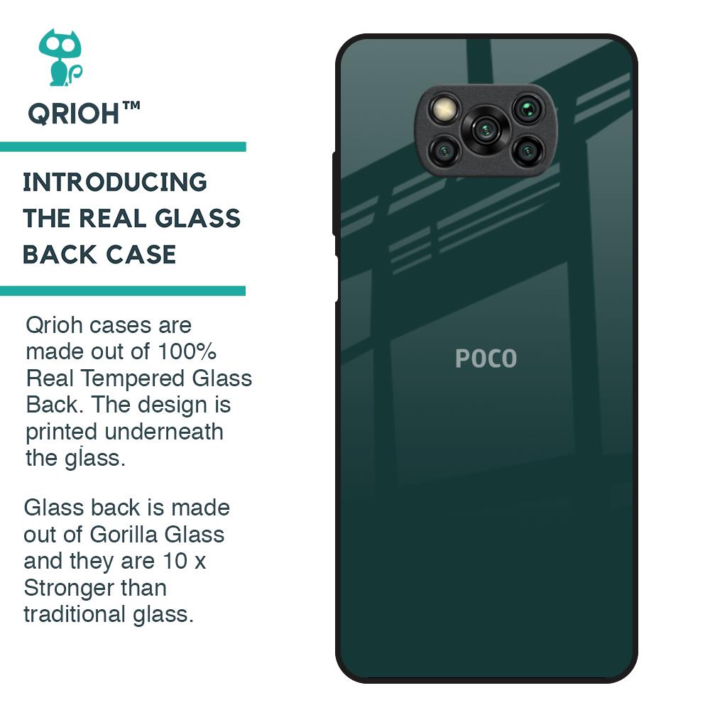 Olive Glass Case for Poco X3