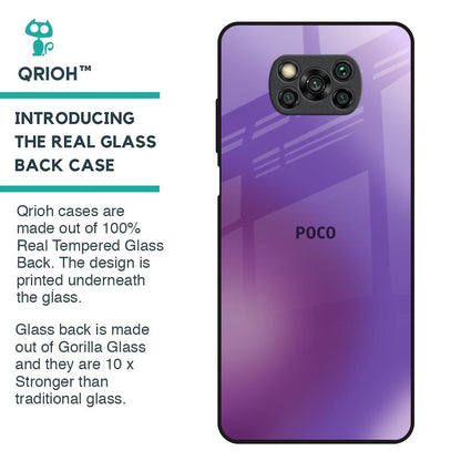 Ultraviolet Gradient Glass Case for Poco X3
